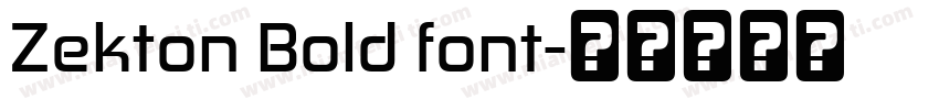 Zekton Bold font字体转换